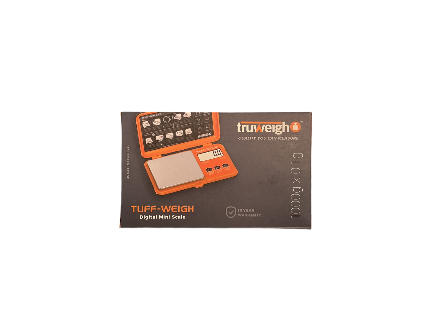 Truwight Tuff-Weigh Digital Mini Scale Orange 500g Max Capacity