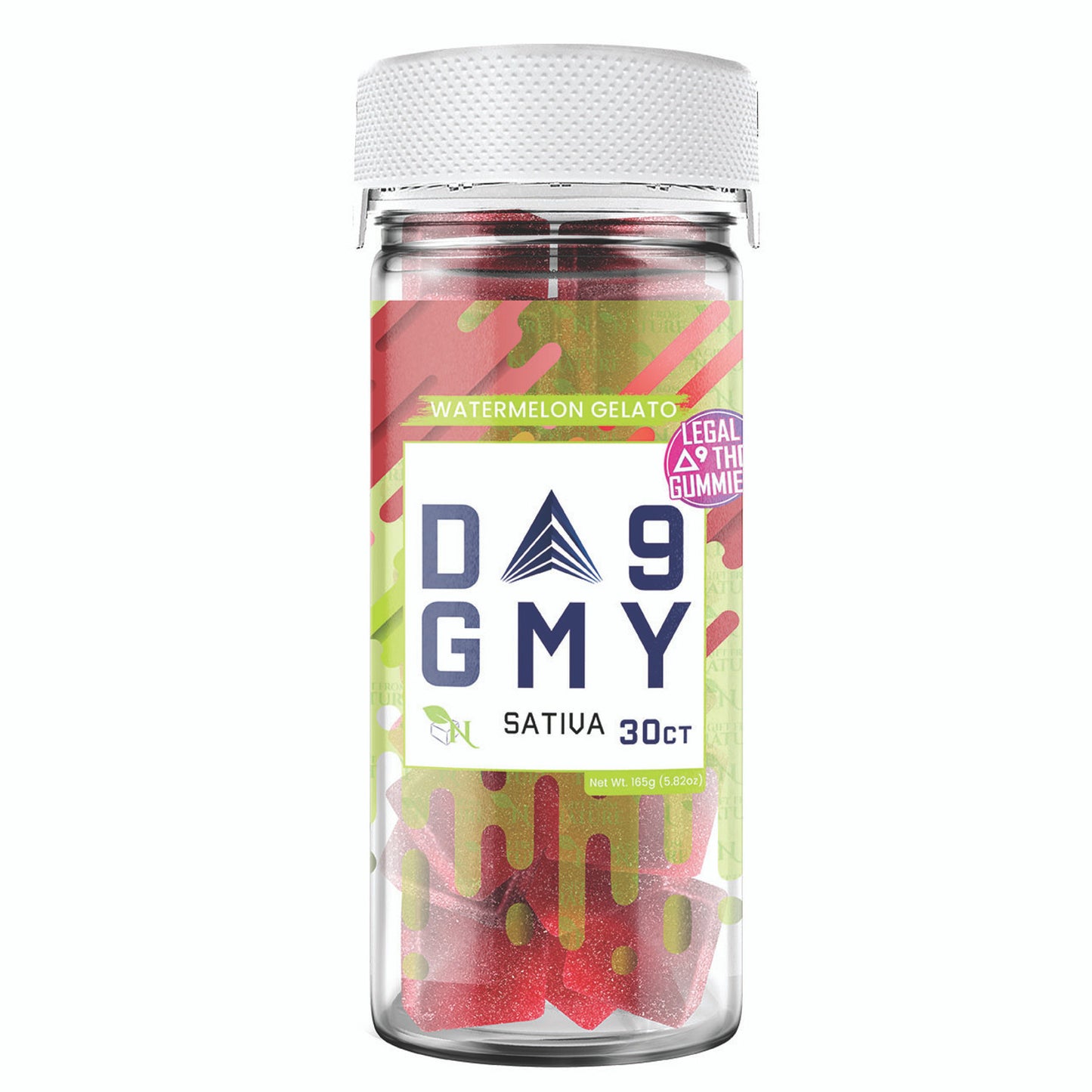 Delta 9 Gummies - 30CT Watermelon Gelato 810mg (15mg ea.) – Sativa