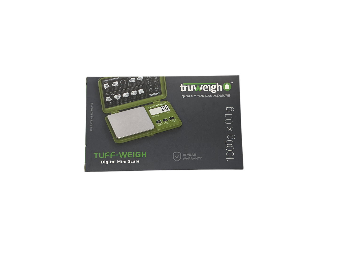 Truwight Tuff-Weigh Digital Mini Scale Army Green 500g Max Capacity