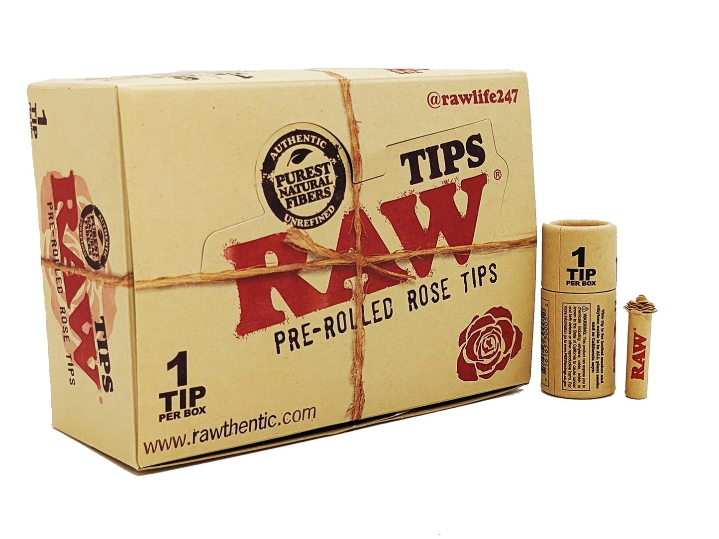 Raw Pre-rolled Rose Tips 1 Tip