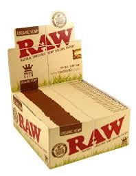 Raw King Size Slim Organic Hemp Paper