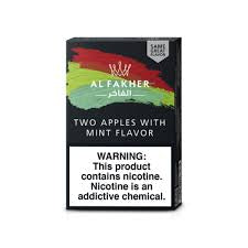 Alfakher Two Apples With Mint Flavored Tabcoo 50g