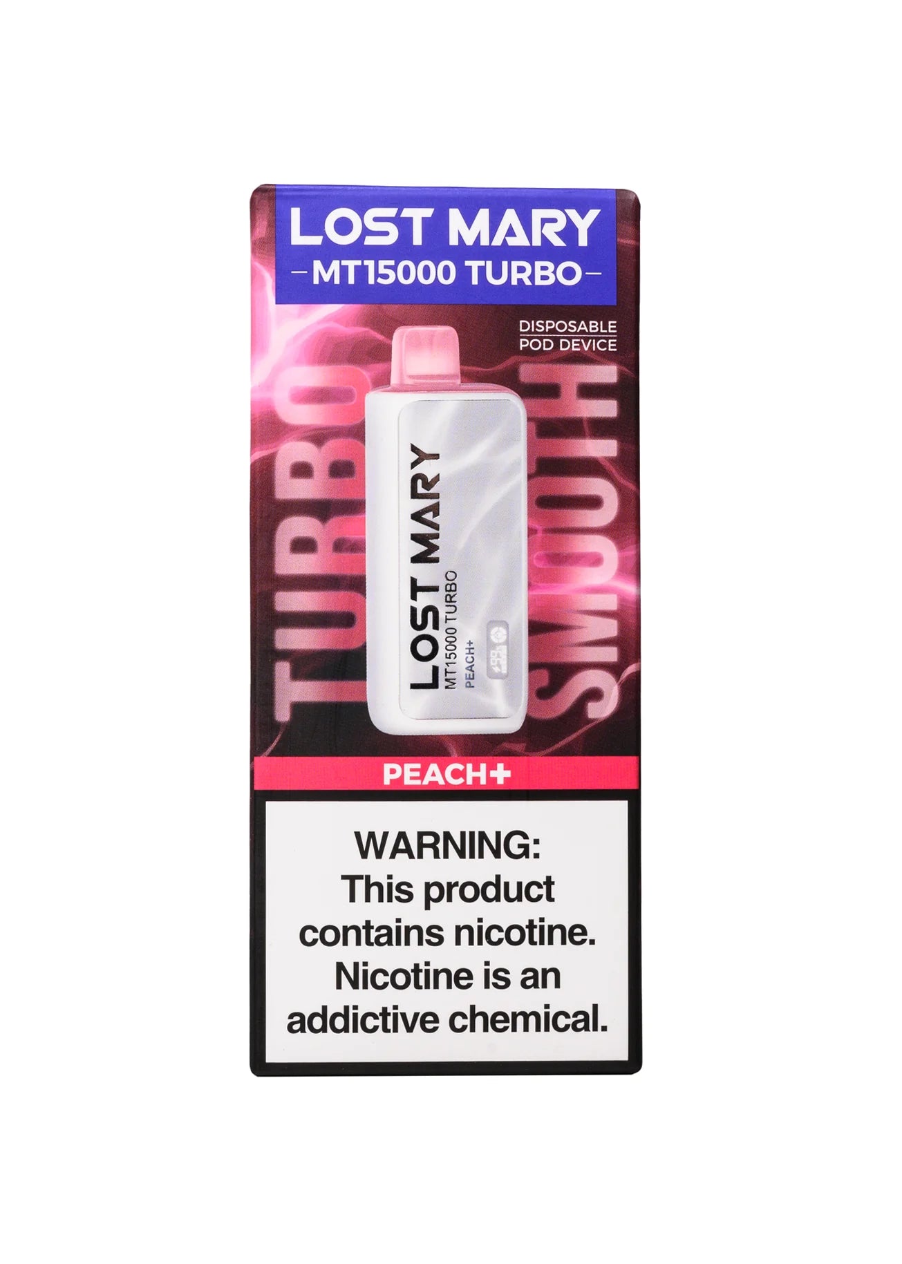 Lost Mary Peach+ 15k Hits Turbo