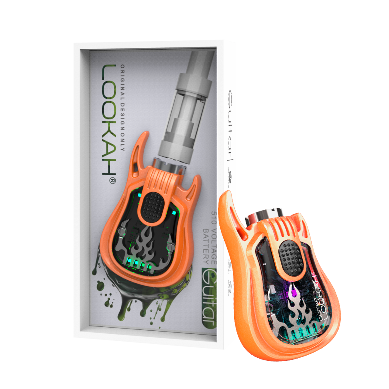 Lookah Guitar 510V Battery Orange