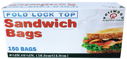 Rose Wood Sandwich Bags 150 Count