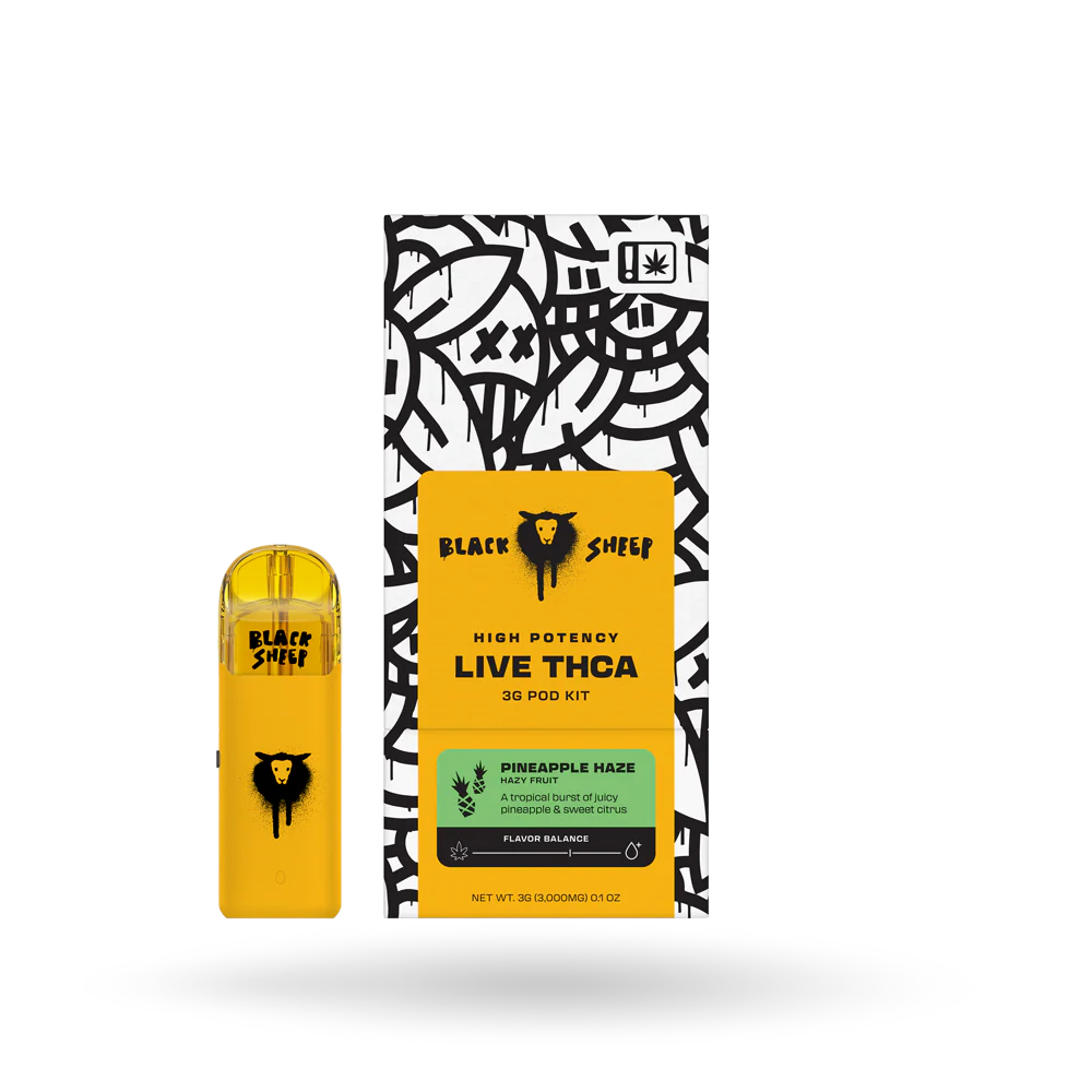 Black Sheep 3g Pod Kit Pineapple Haze Indica