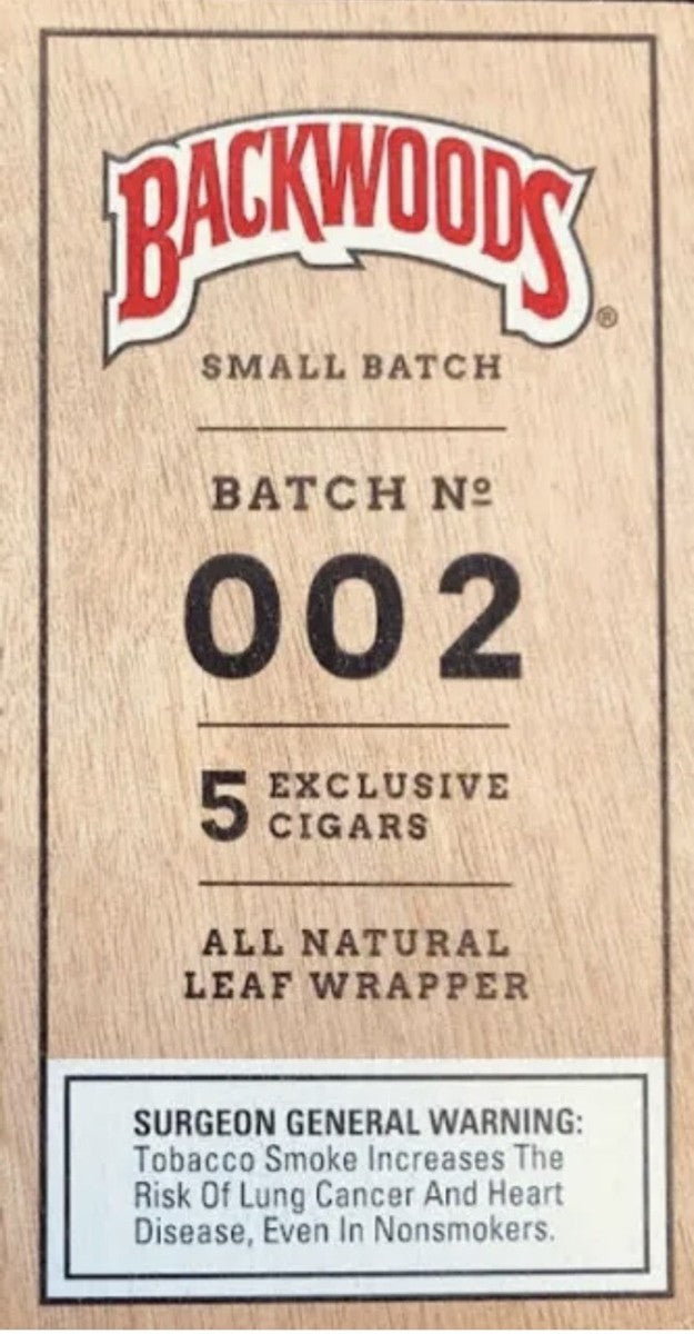 Backwoods Small Batch 002 Rare 5 Exclusive Cigars
