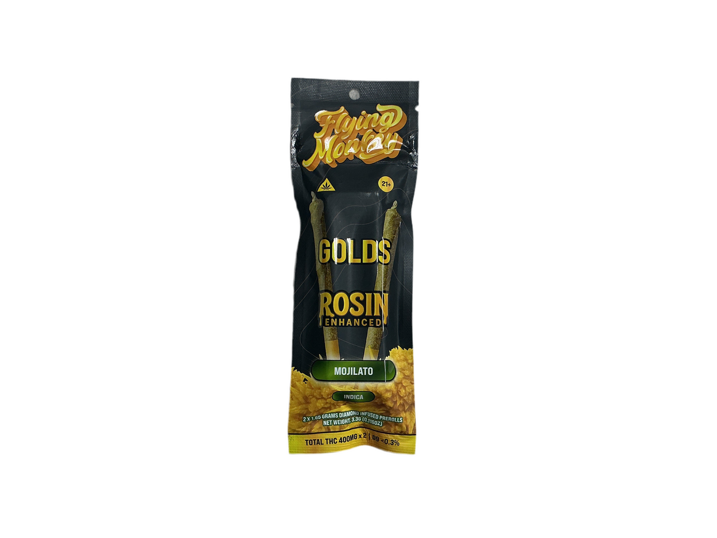 Flying Monkey Gold Rosin Preroll 2g Mojilato Indica