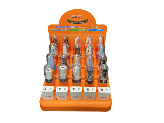 Cell Jax Home Charger, Car Charger, Type C