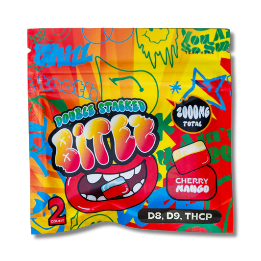 BITEZ - Delta-8 + Delta-9 + THCP 2000MG Gummies - Cherry Mango