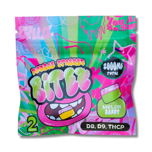 BITEZ - Delta-8 + Delta-9 + THCP 2000MG Gummies - Melon Berry