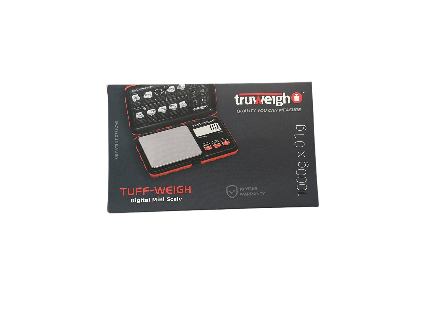 Truwight Tuff-Weigh Digital Mini Scale Red 500g Max Capacity