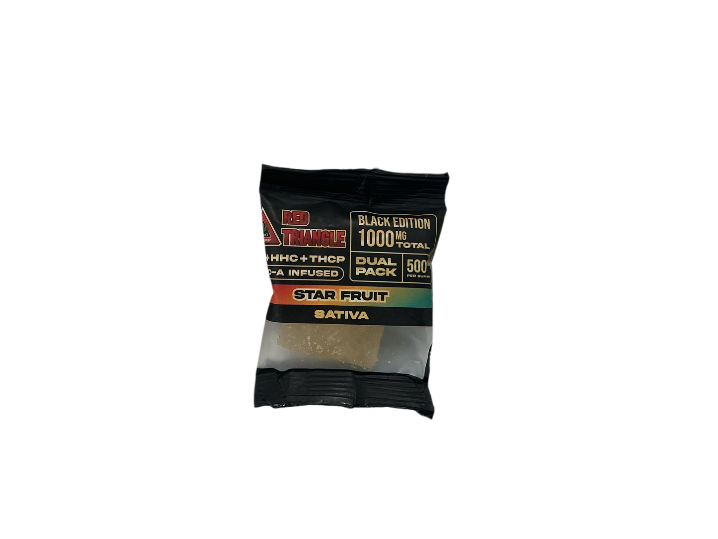 Triangle Thc Black Edition Sativa 2 Pack 500mg Per Gummy