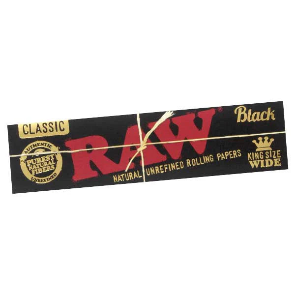 Raw King Size Wide Black Paper