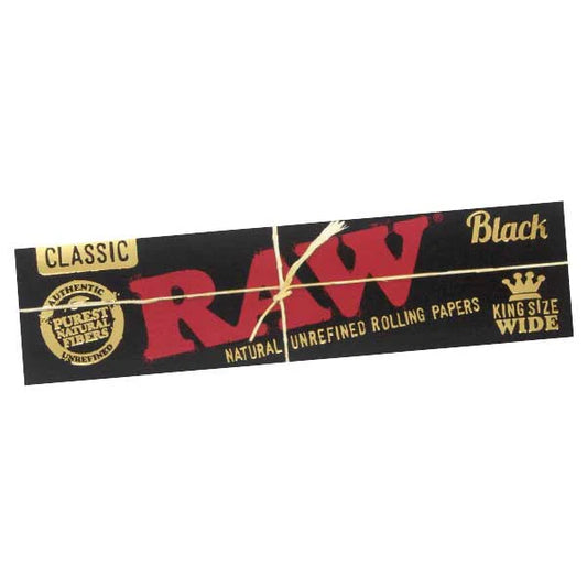 Raw King Size Wide Black Paper