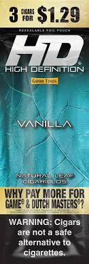 HD Vanilla 3 Per Pack