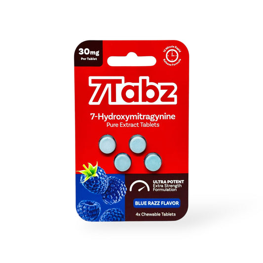 7 Tabz 30mg 7-Hydroxymitragynine Blue Razz Flavor