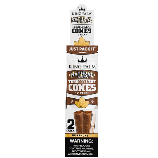 King Palm Natural Sweets King Size Cones 2 Per Pack