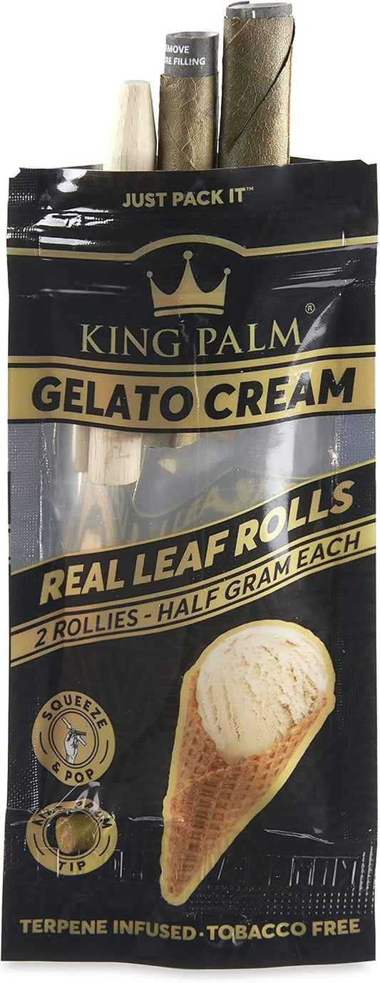 King Palm 2 Real Leaf Rolls Gelato Cream
