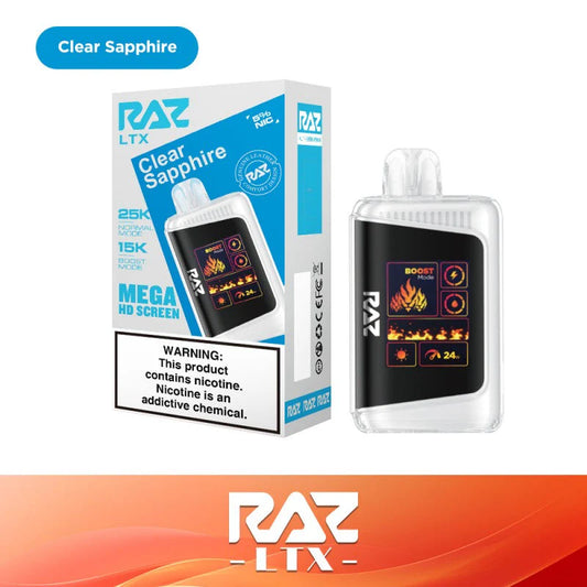 Raz Clear Sapphire 25k Hits