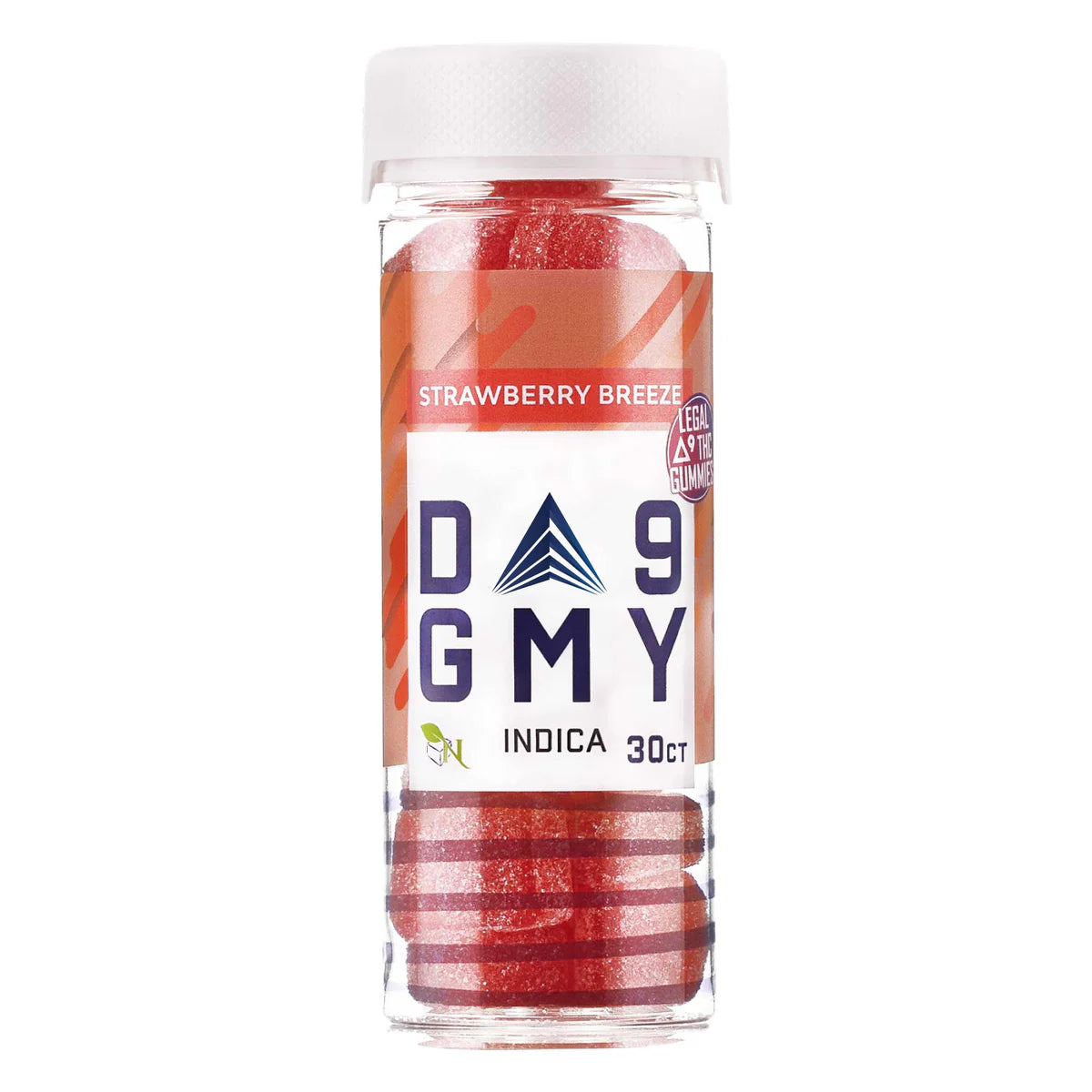 Delta 9 Gummy’s 30 Count 27mg Per Gummy Strawberry Breeze Indica