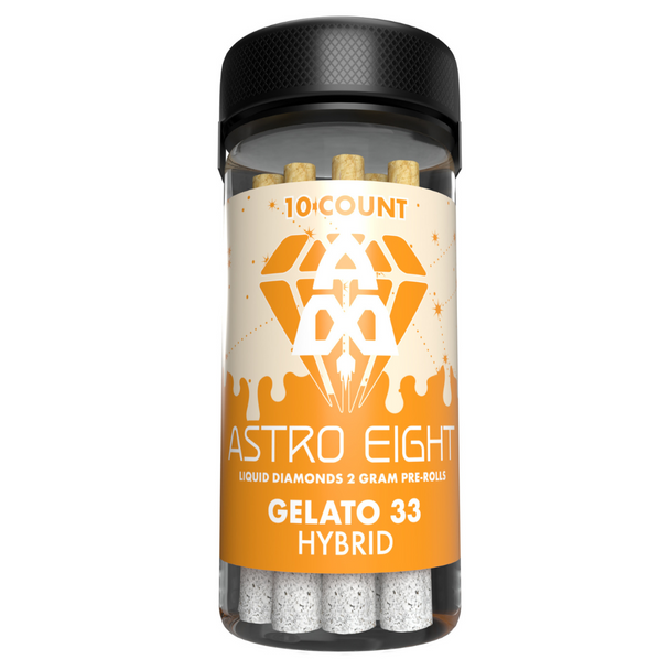 Astro Eight 2 Gram Preroll Gelato 33 Hybrid