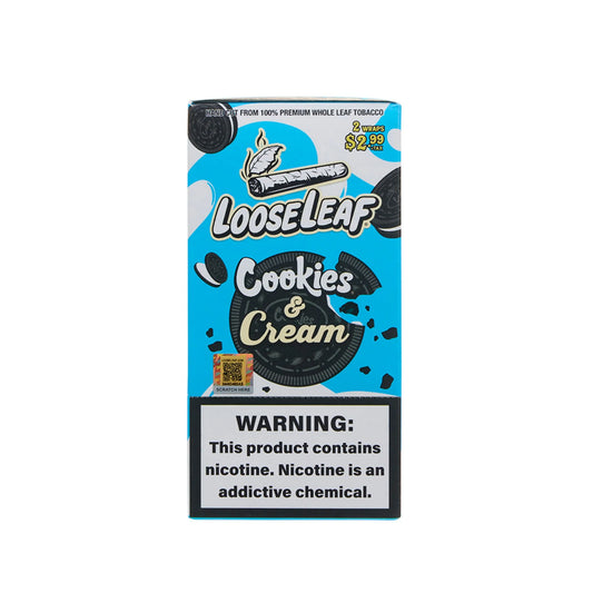 Looseleaf Cookies & Cream 2 Wraps Per Pack