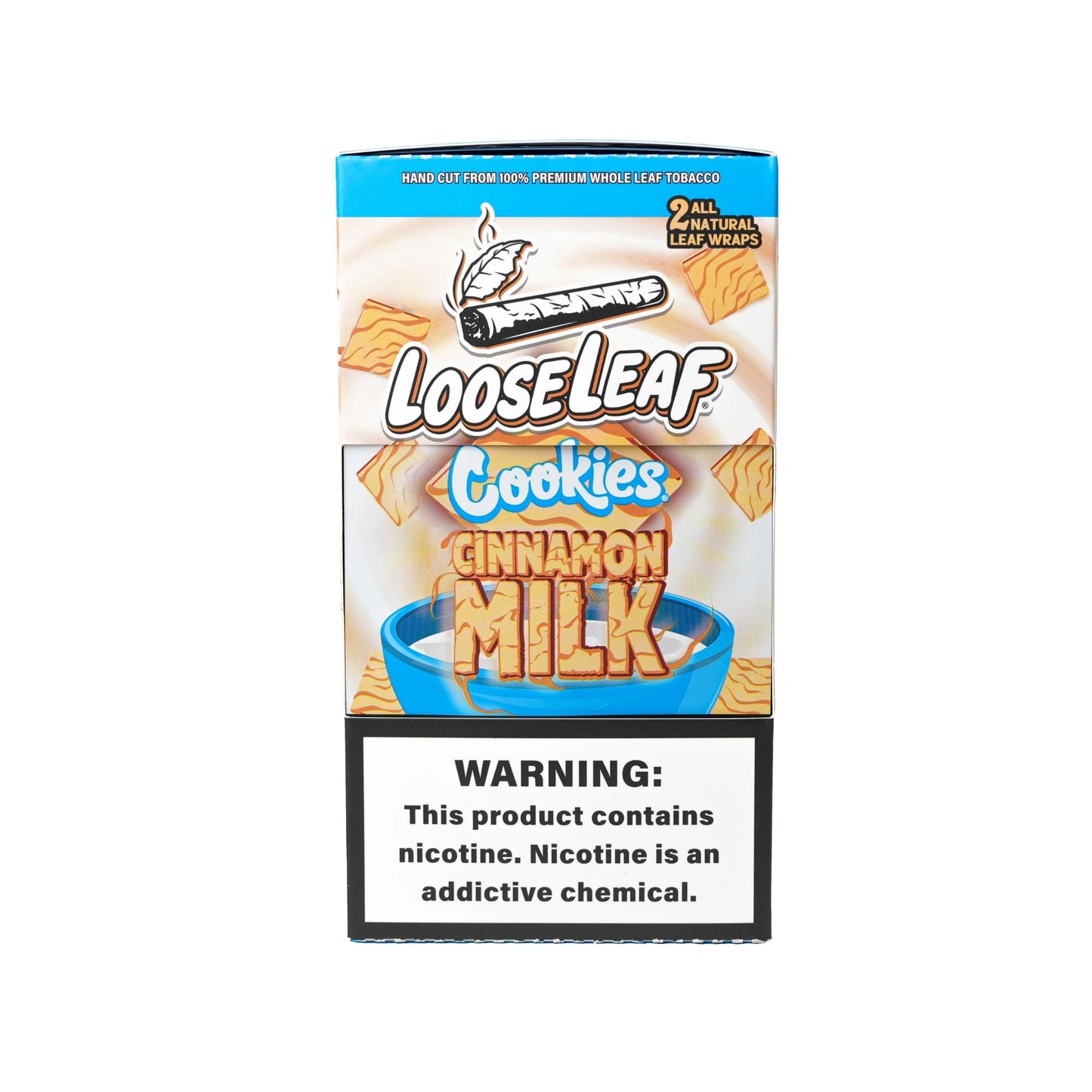 Looseleaf Cookies Cinnamon Milk 2 Wraps Per Pack