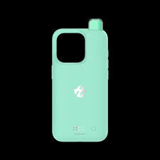 Teal iPhone 15 Case Vape Miami Mint 30K Puffs