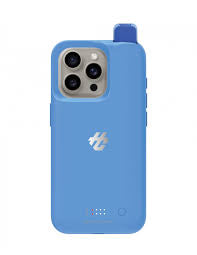 Blue iPhone 15 Pro Case Vape Blue Razz Ice 30K Puffs