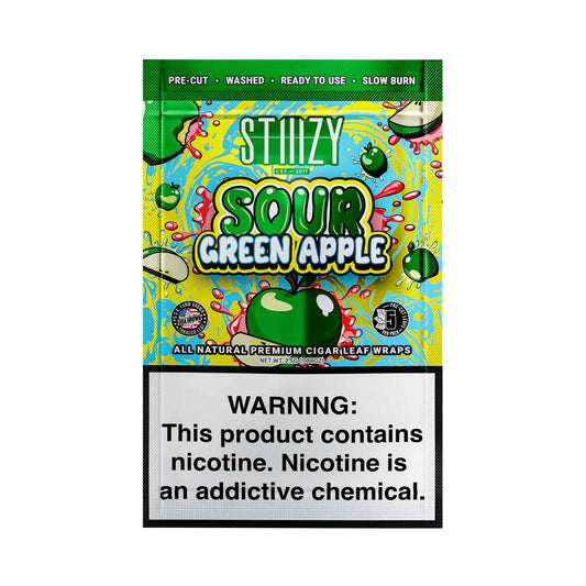 Stiiizy Sour Green Apple 5 Wraps